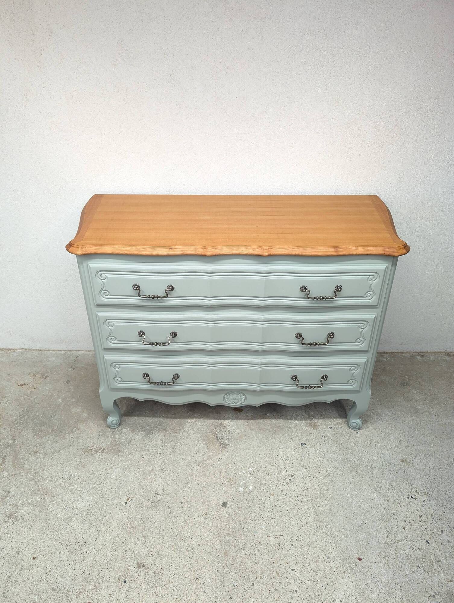 Vintage cherry wood commode refurbished
