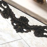 Vintage marble and brass coffee table