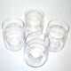Set of 4 water glasses or whisky in Daum crystal signed 11 cm