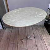 Sculptural table Traccia Merret Oppenheim silver edition Cassina