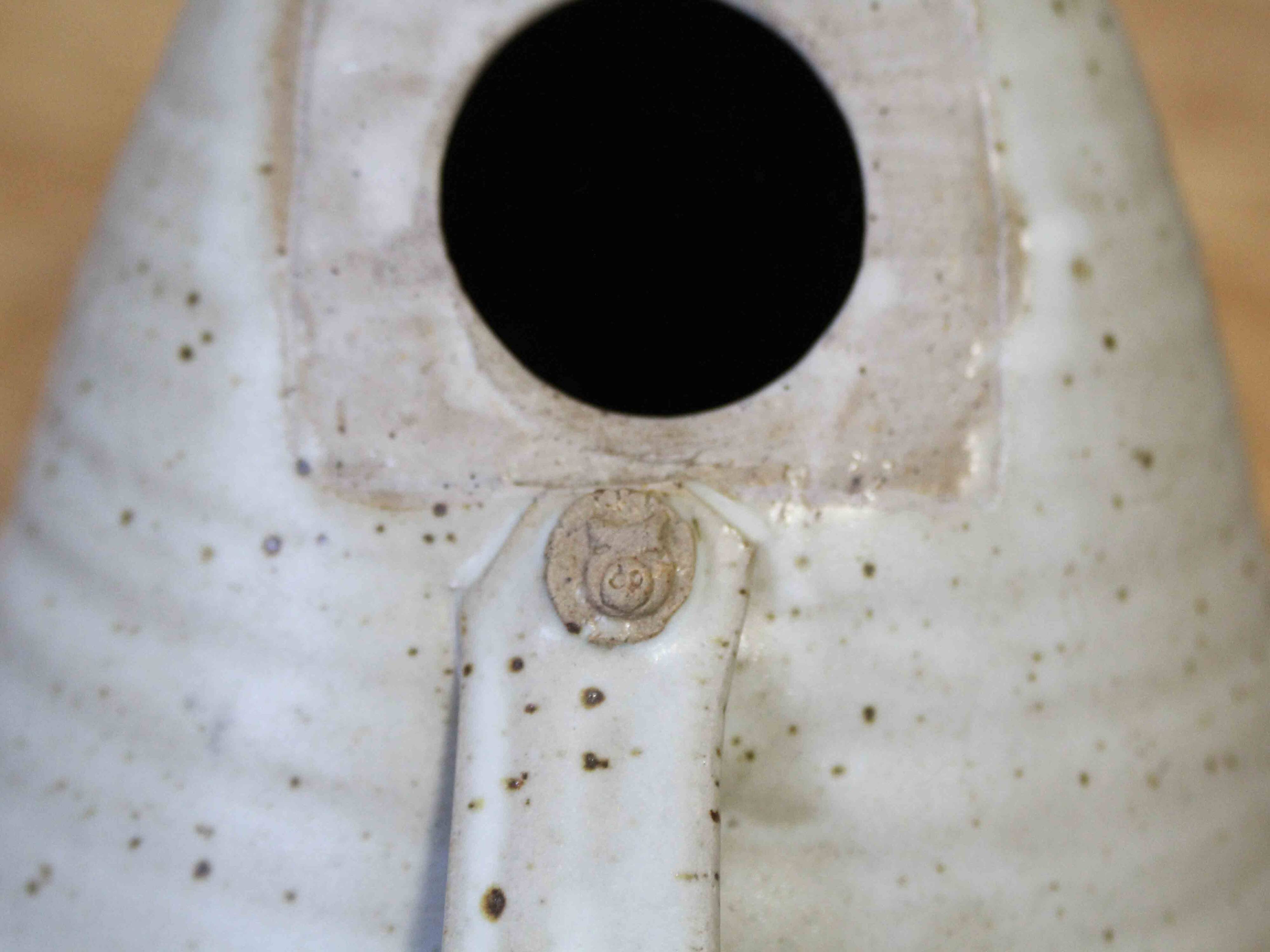 Original enamelled ceramic jug