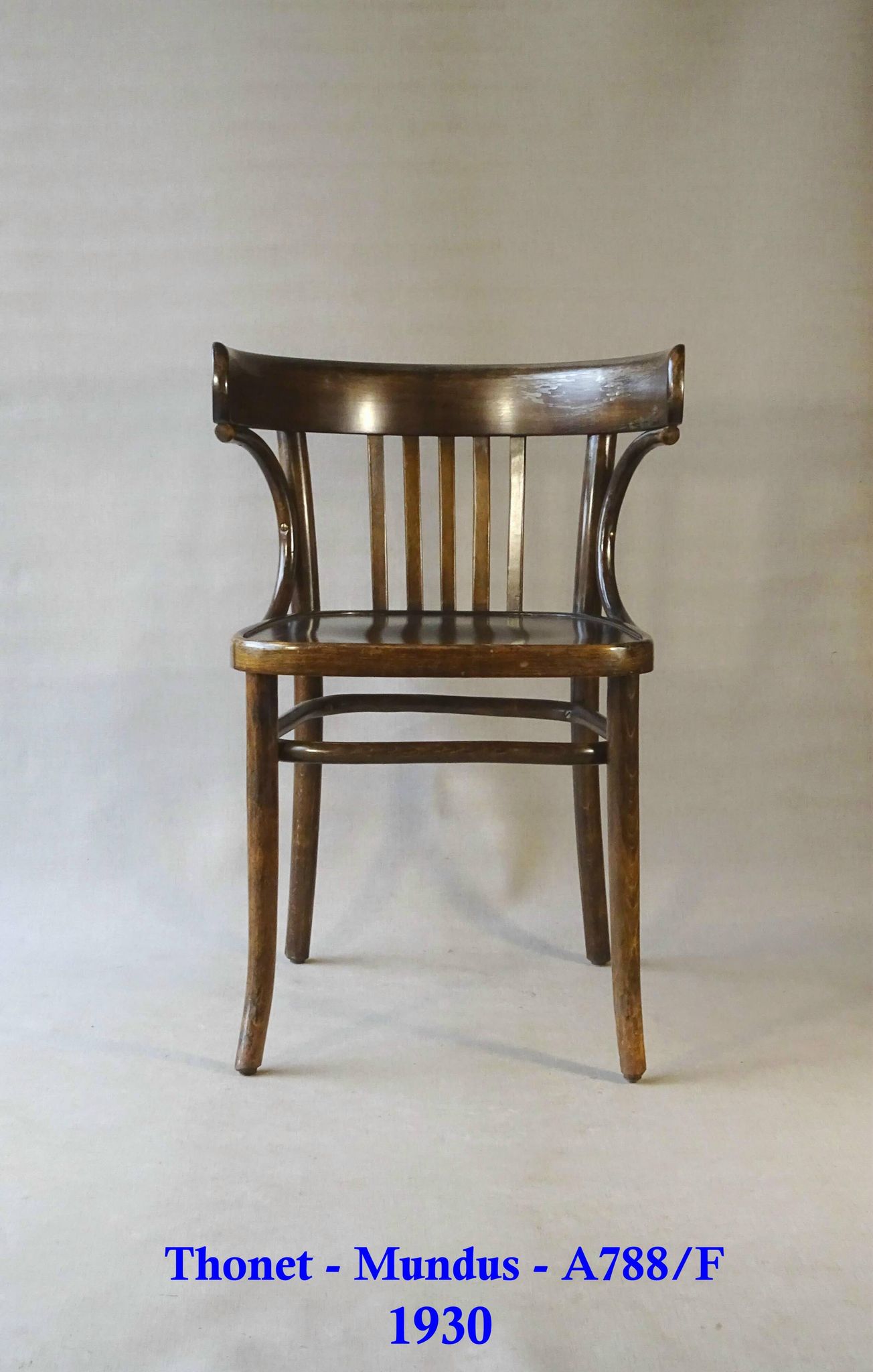Office armchair N°A788/F Thonet-Mundus 1930, bentwood bistro