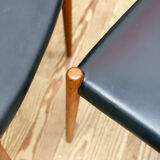 8 Danish Mid-Century Teak Dining Chairs #80 by Niels O. Møller for J. L. Moller, 1960s