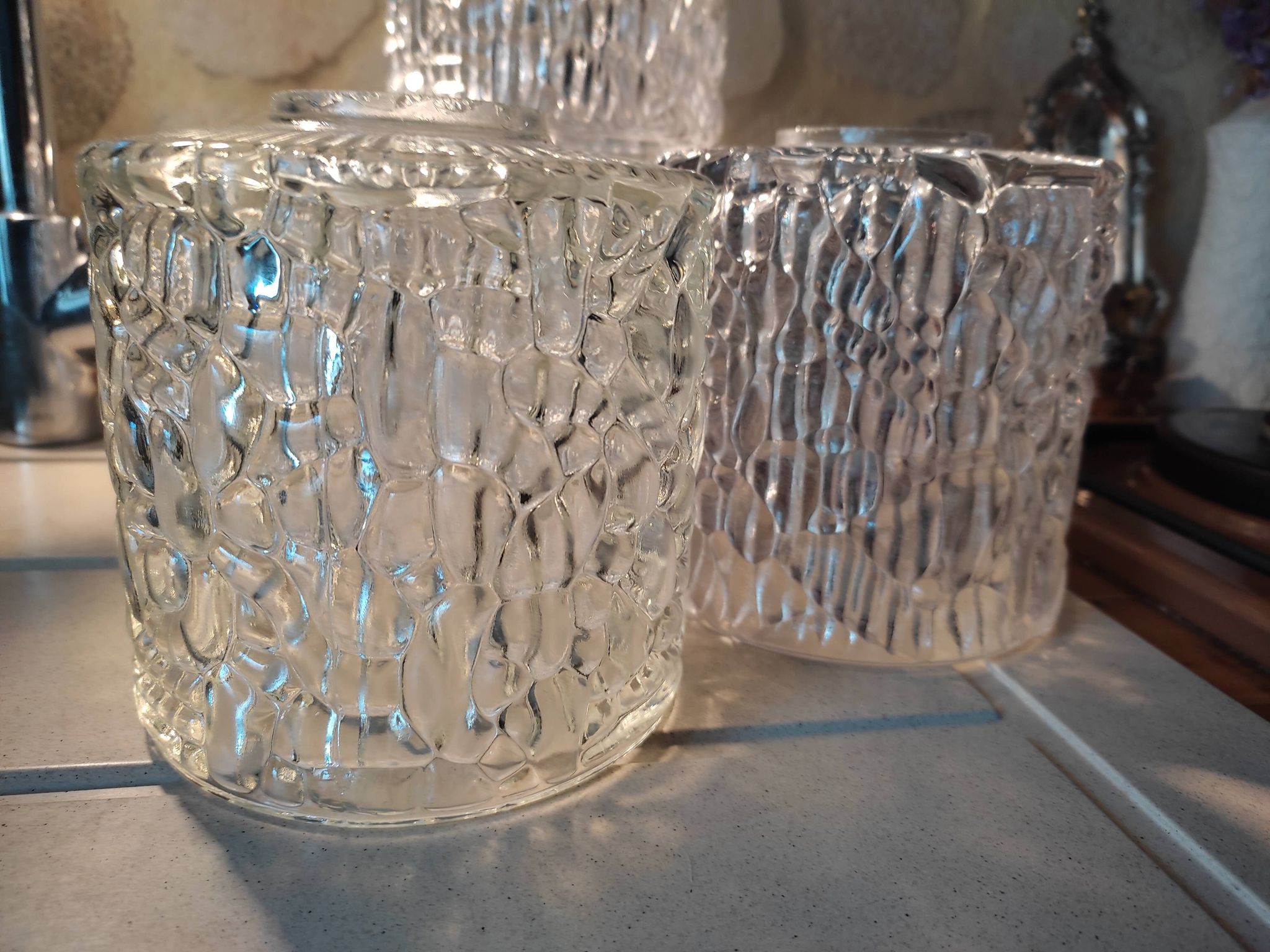 Tulipe en verre moulé