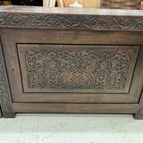 Asian style low furniture carved in solid wood