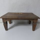 old small wooden bench step