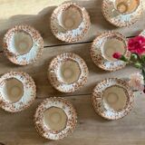 Royal Albert Fine Bone China Tea or Coffee Cups and Milk Jug Set of 9