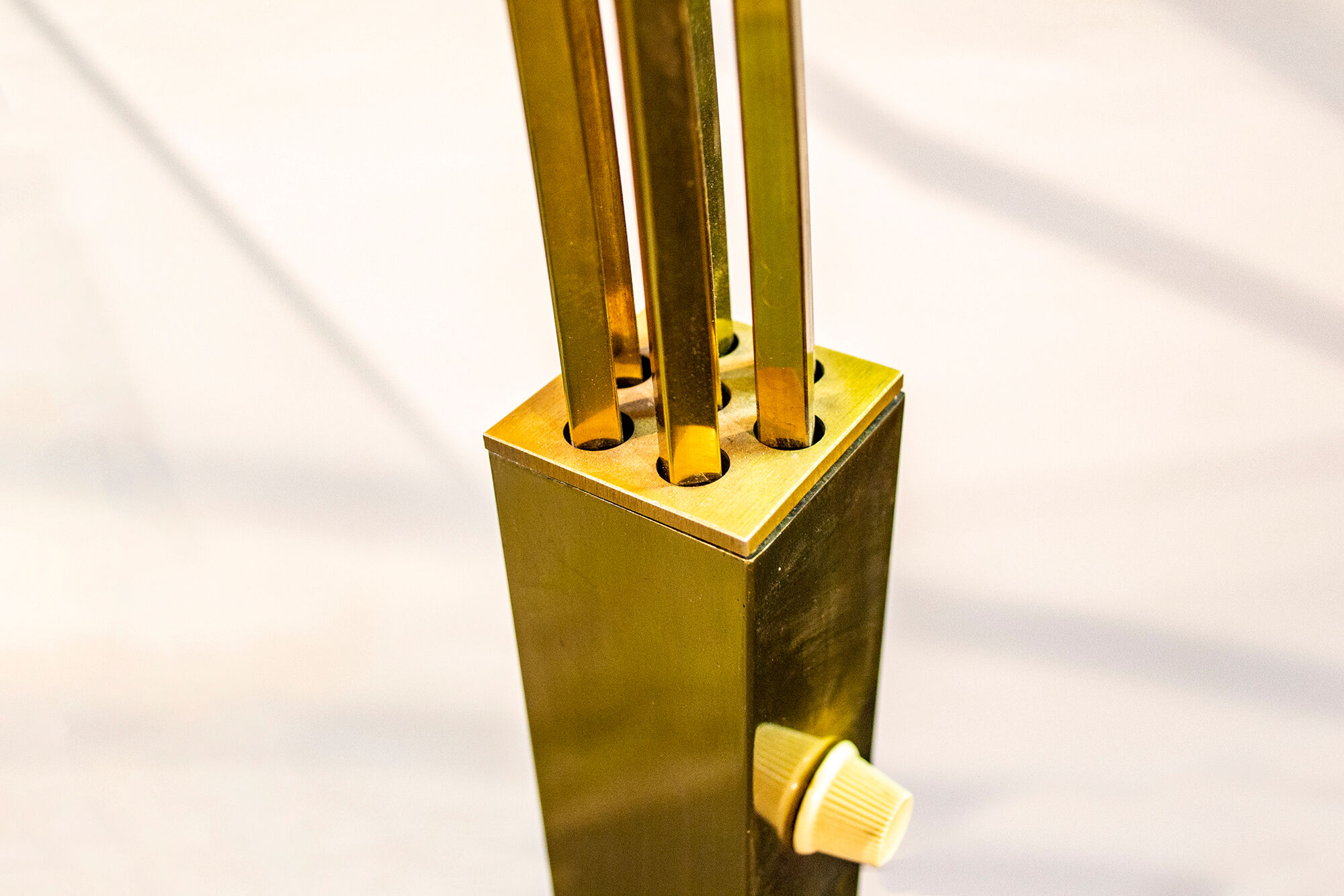 Brass floor lamp with seven lights Italy 70s
