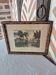 Antique painting of an old bridge over the Eure