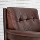 1970s, Scandinavian armchair, furniture leather, beech wood.