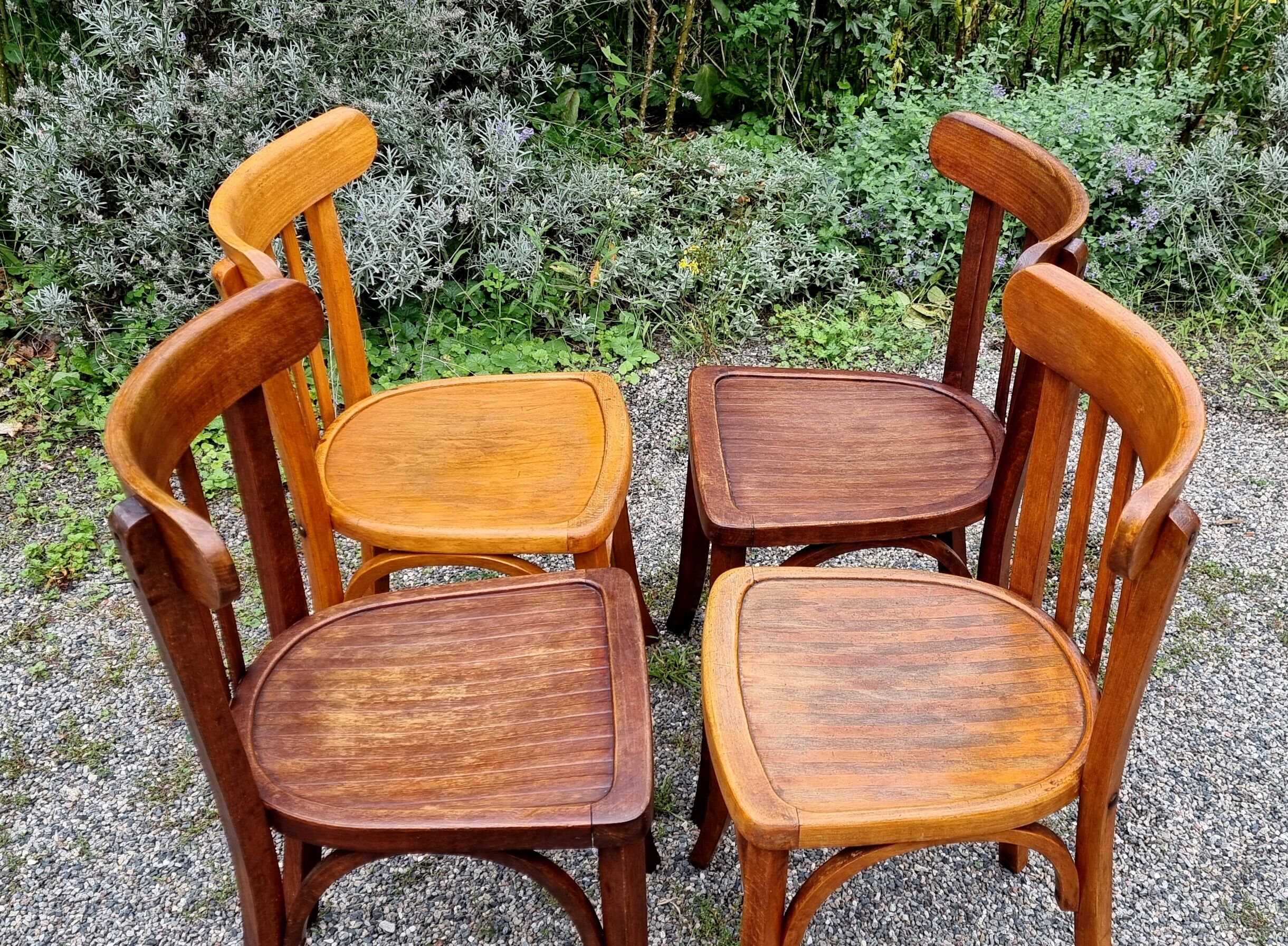 4 chairs bistro Luterma 50s