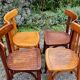 4 chairs bistro Luterma 50s