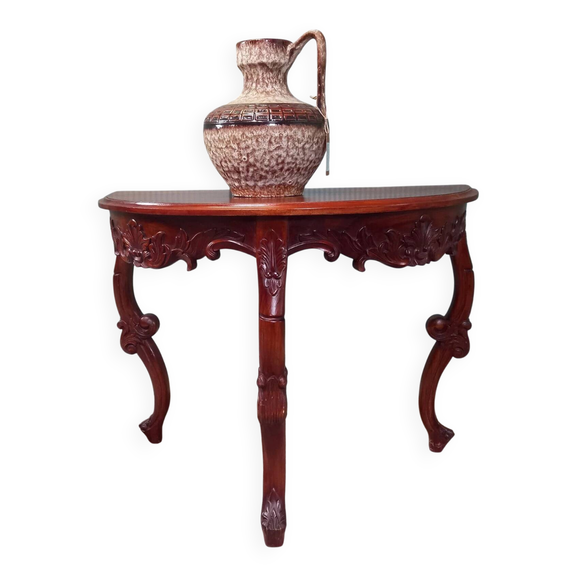 Demi Lune Baroque side table