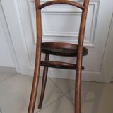 Chaise de Bistrot assise décorée de Jacob & Josef Kohn