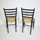 Mid-Century Italian Dining Chairs with Woven Seats, Set of 6, 1960s–70s