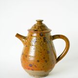 Glazed stoneware coffee service consisting of a coffee pot and 5 cups.