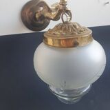 Pair of antique bronze wall sconces