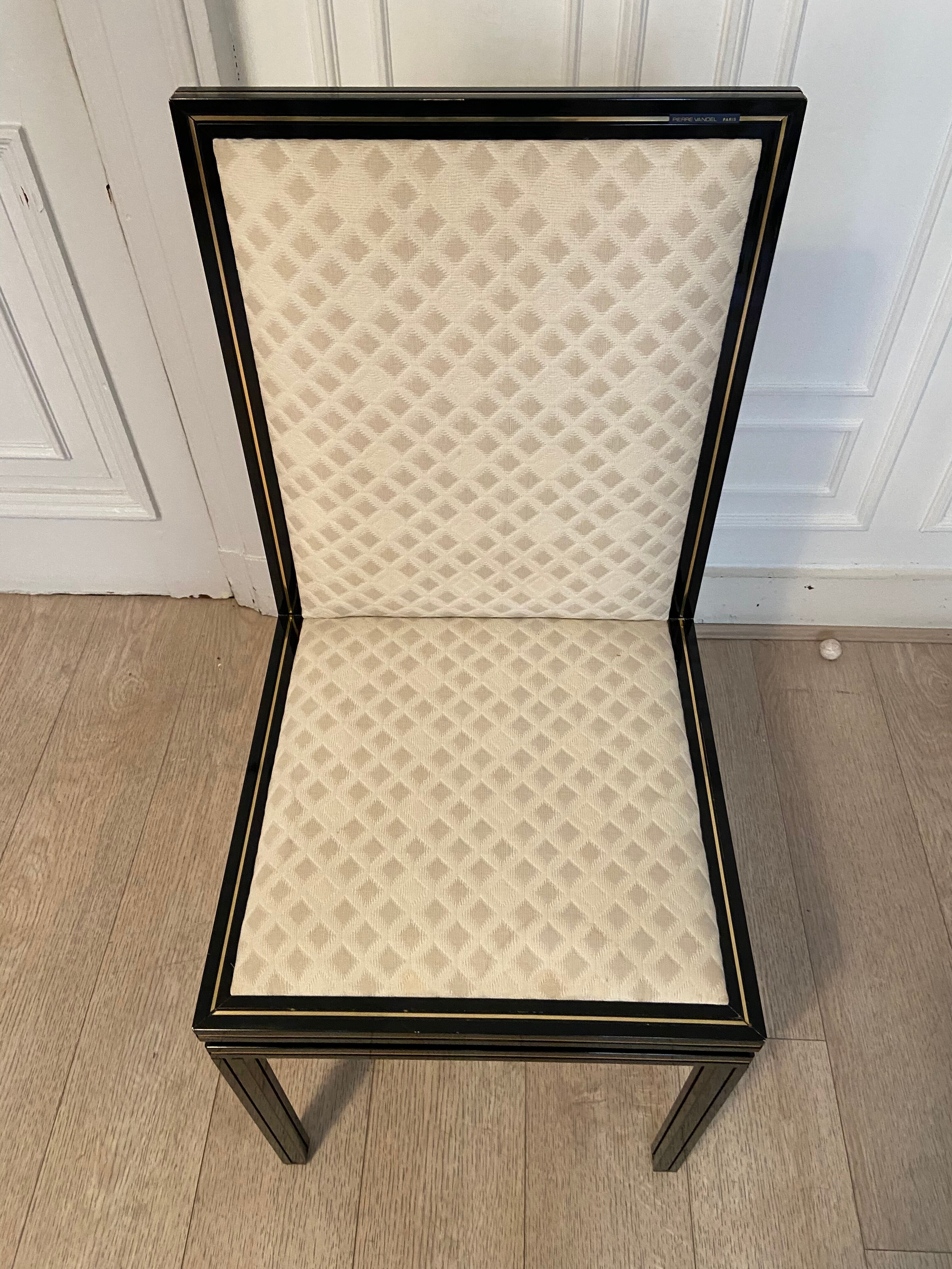 6 chairs Pierre Vandel, Paris, 1970s