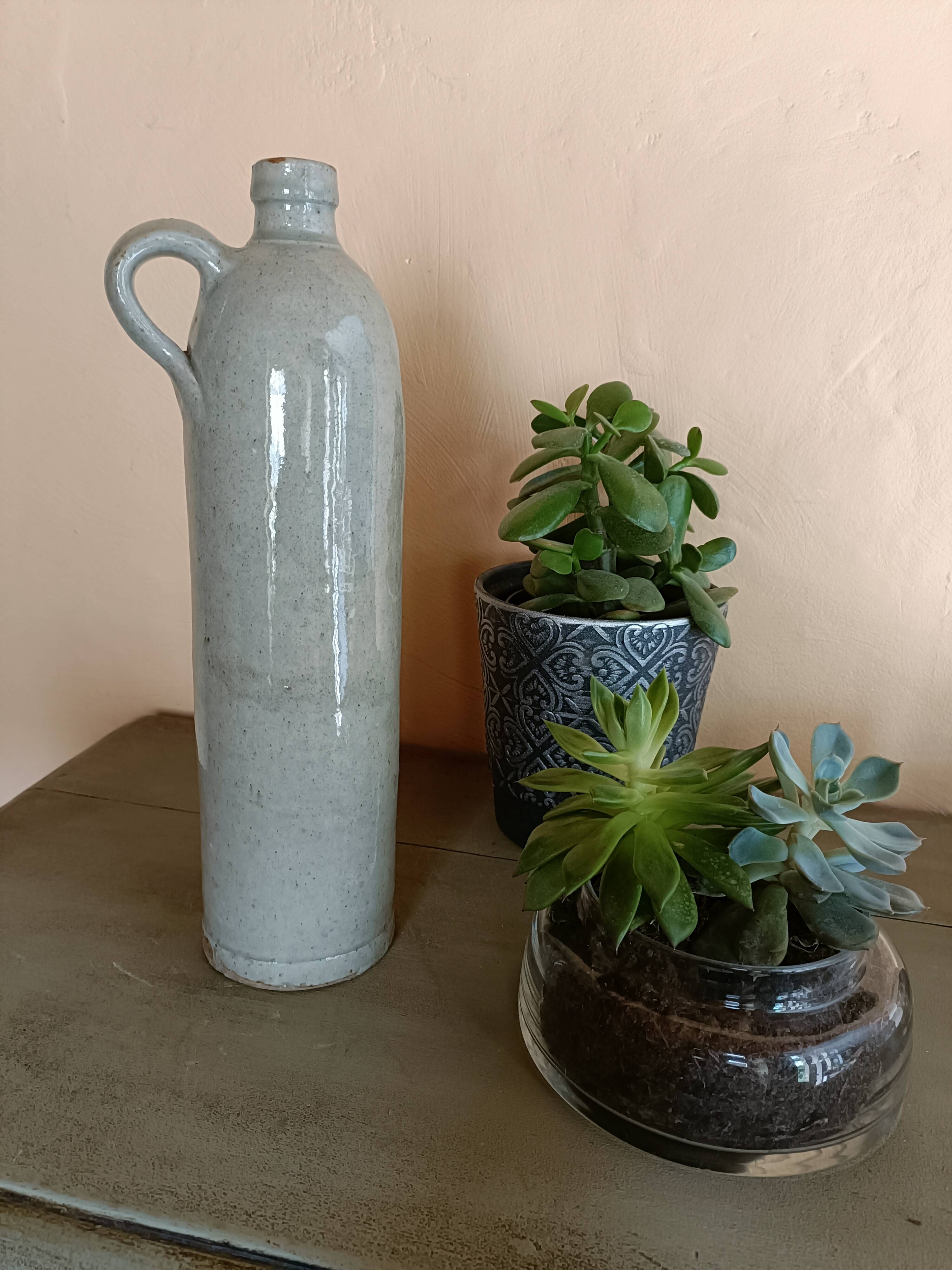 Grassot stoneware punch bottle