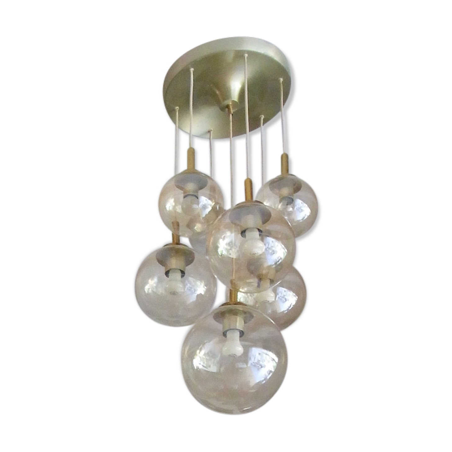 Hanging lamp glass Glashütte Limburg