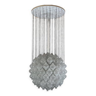 1960s 197070s Tulip Chandelier by J.T. Kalmar for Kalmar Austria