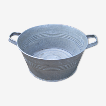 Bassine ancienne en zinc