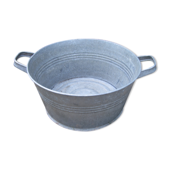 Bassine ancienne en zinc