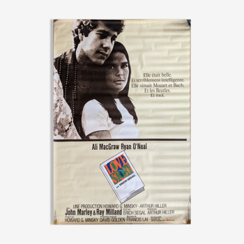 Affiche de cinéma film "love story"