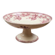 Compotier ancien H.B. & Cie en terre de fer – Roses bordeaux