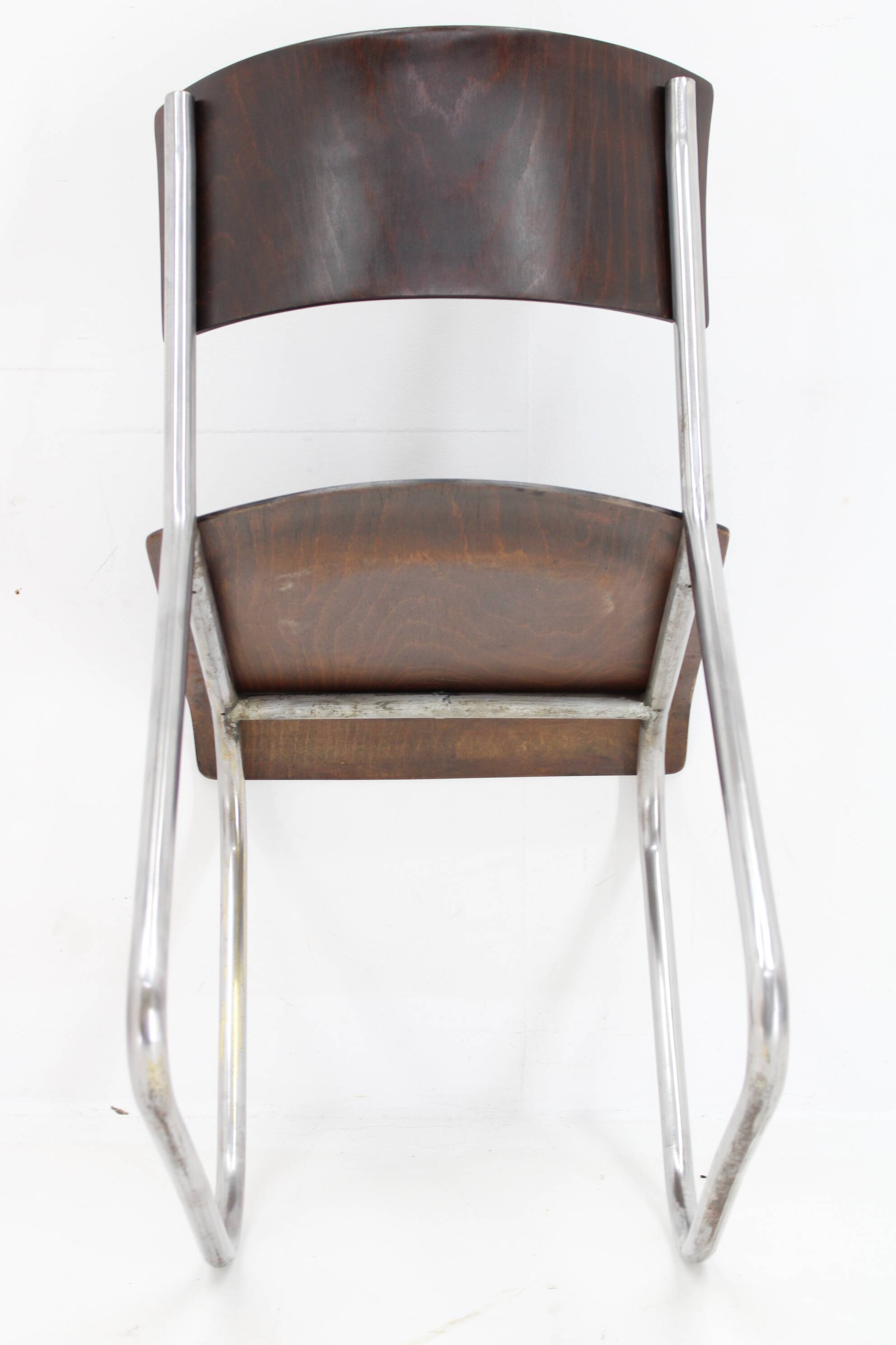 1930s Bauhaus/Functionalist Tubular Chair, Restored