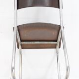 Chaise tubulaire Bauhaus/fonctionnaliste des années 1930, restaurée