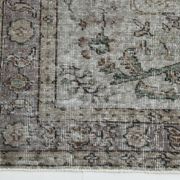 5x9 Gray & Black Oriental Vintage Rug 170x275Cm SK 6991
