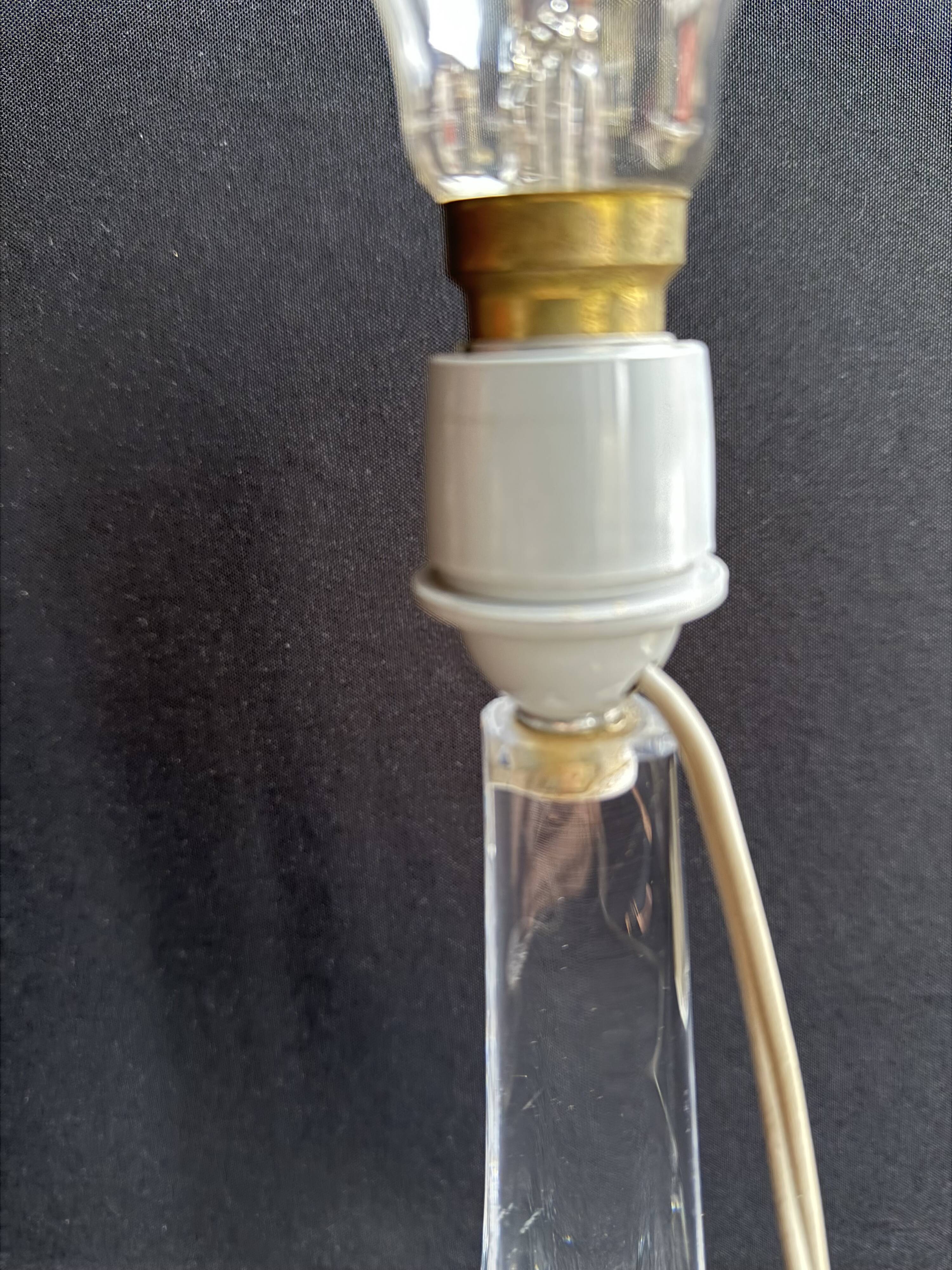 Daum crystal lamp – mid 20th century – Entirely original
