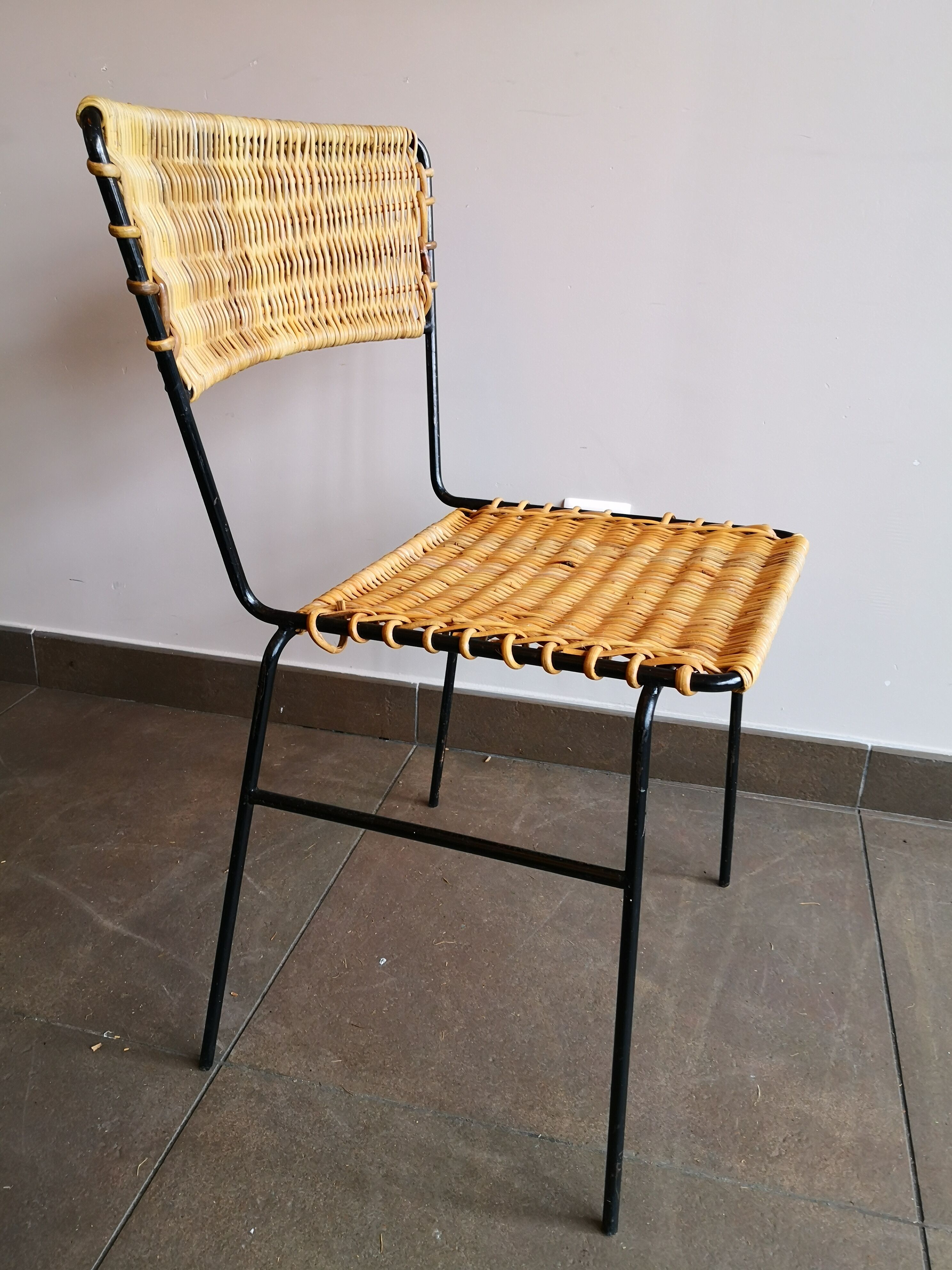 Rattan chair, Germany, 70s