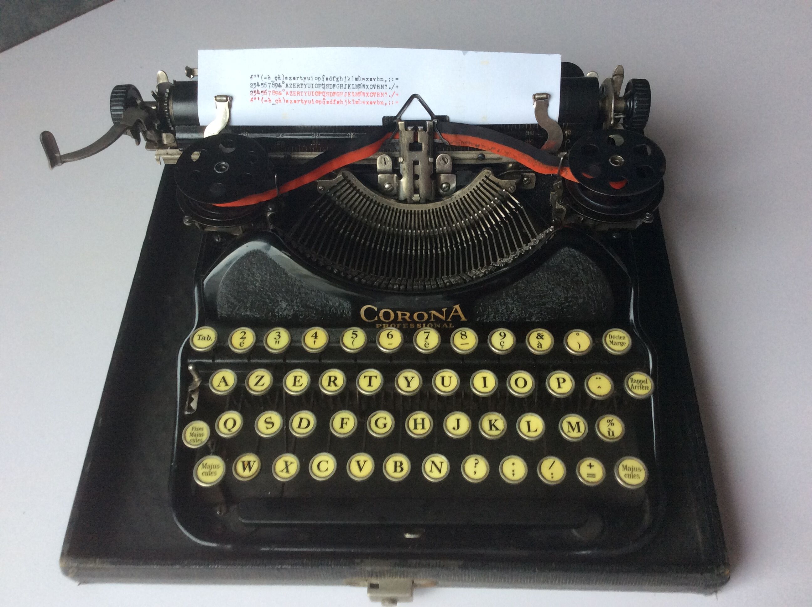 Portable old CORONA typewriter -1930