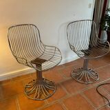 2 Tulip armchairs Gastone Rinaldi style