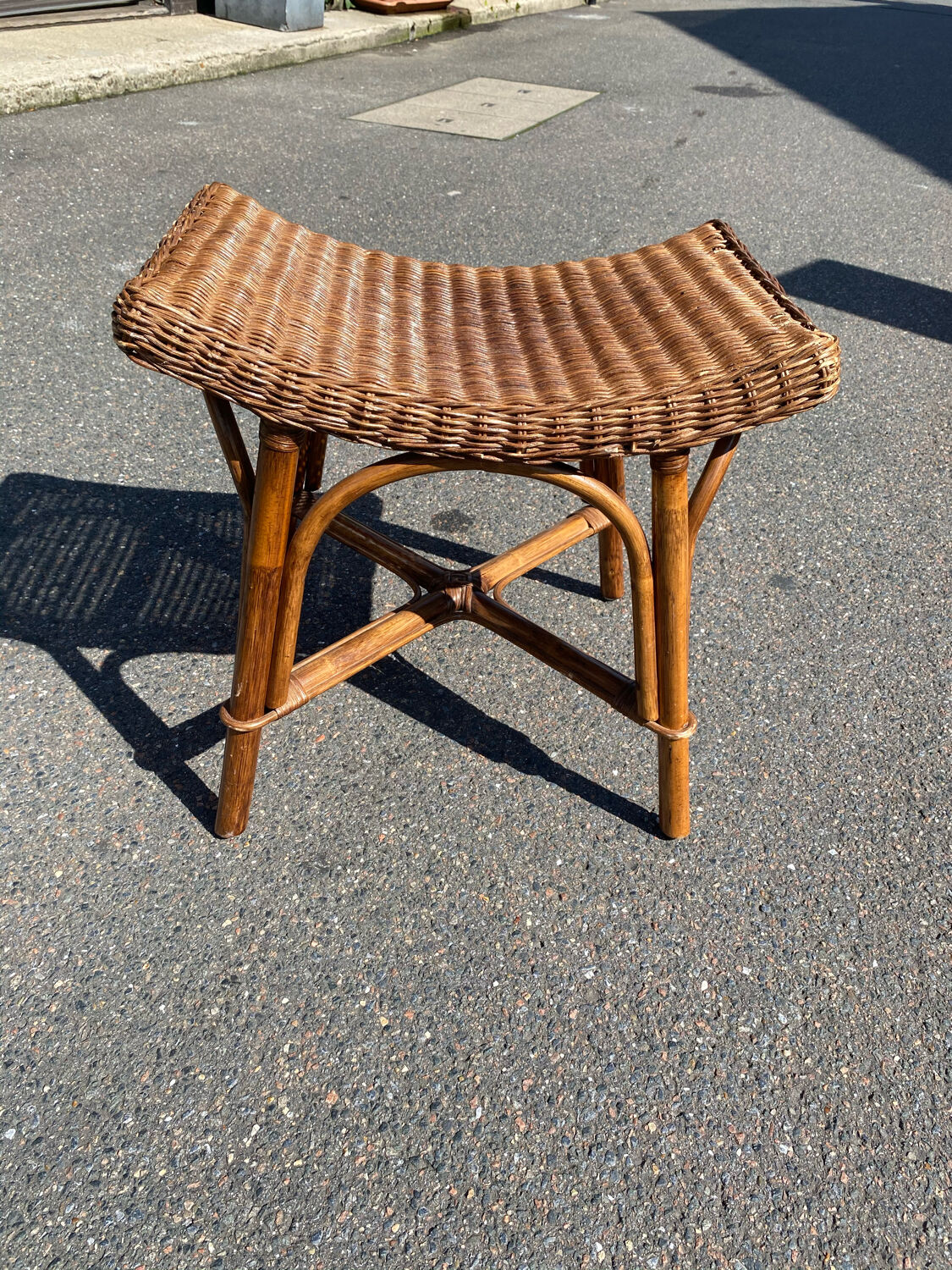 Rattan stool