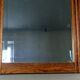 Miroir biseauté Art déco en chêne et stuc