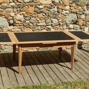 Splendide ancienne table scandinave à rallonges rénovée en chêne 2m58m