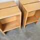 Pair of pine stools or bedside tables, mountain furniture, 1950s