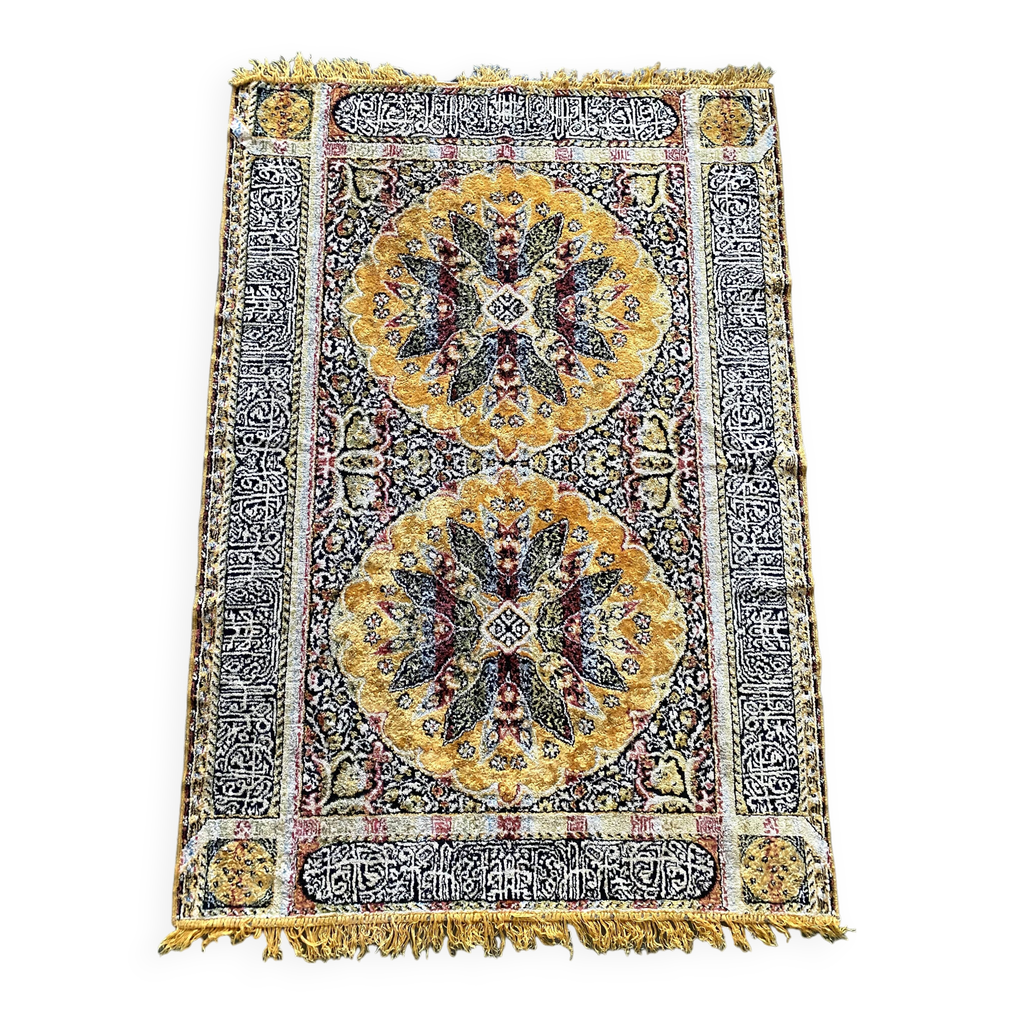 Silky vintage oriental rug 116X168 cm