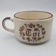 Head to head breakfast sandstone floral decoration you and me cup and saucer
