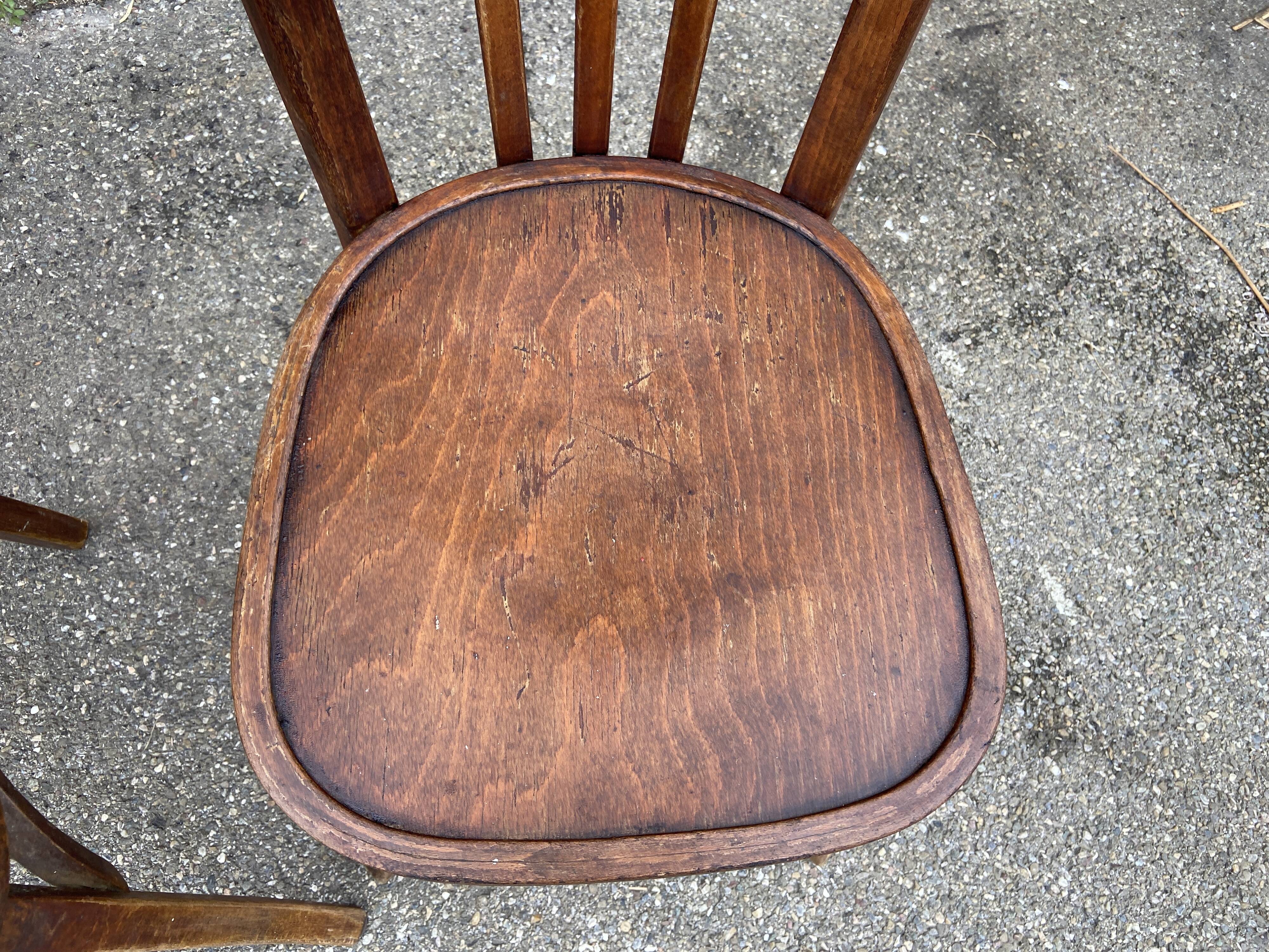 Pair of Baumann bistro chairs