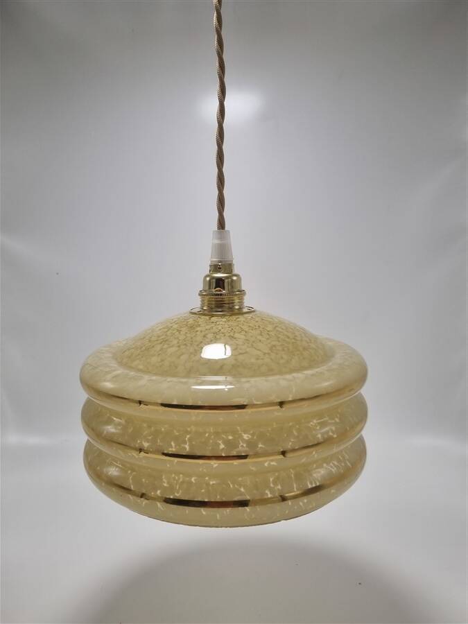 Suspension en verre moucheté