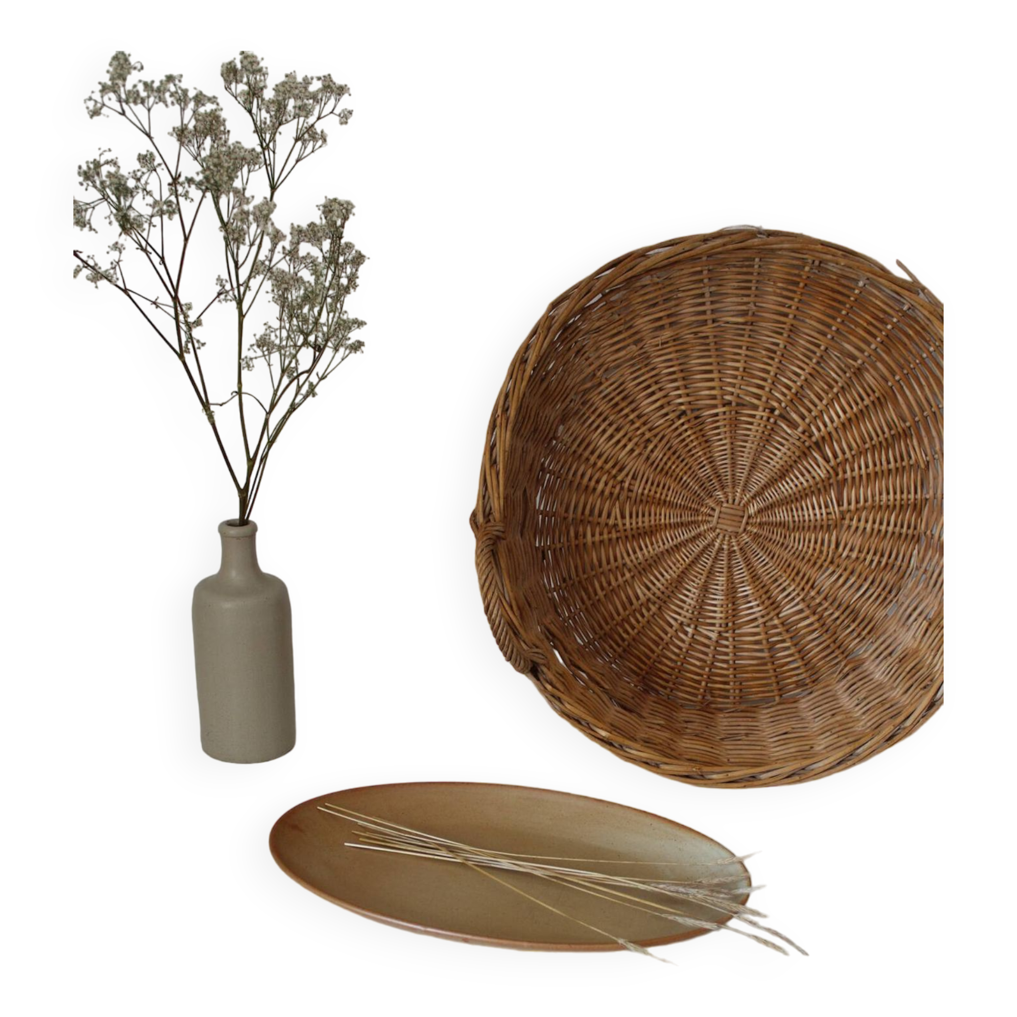 Oval dish, Stoneware Village