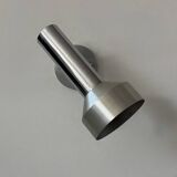 Applique vintage orientable, chrome et métal brossé, France, 1970