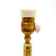 Brass table lamp with Silk shade