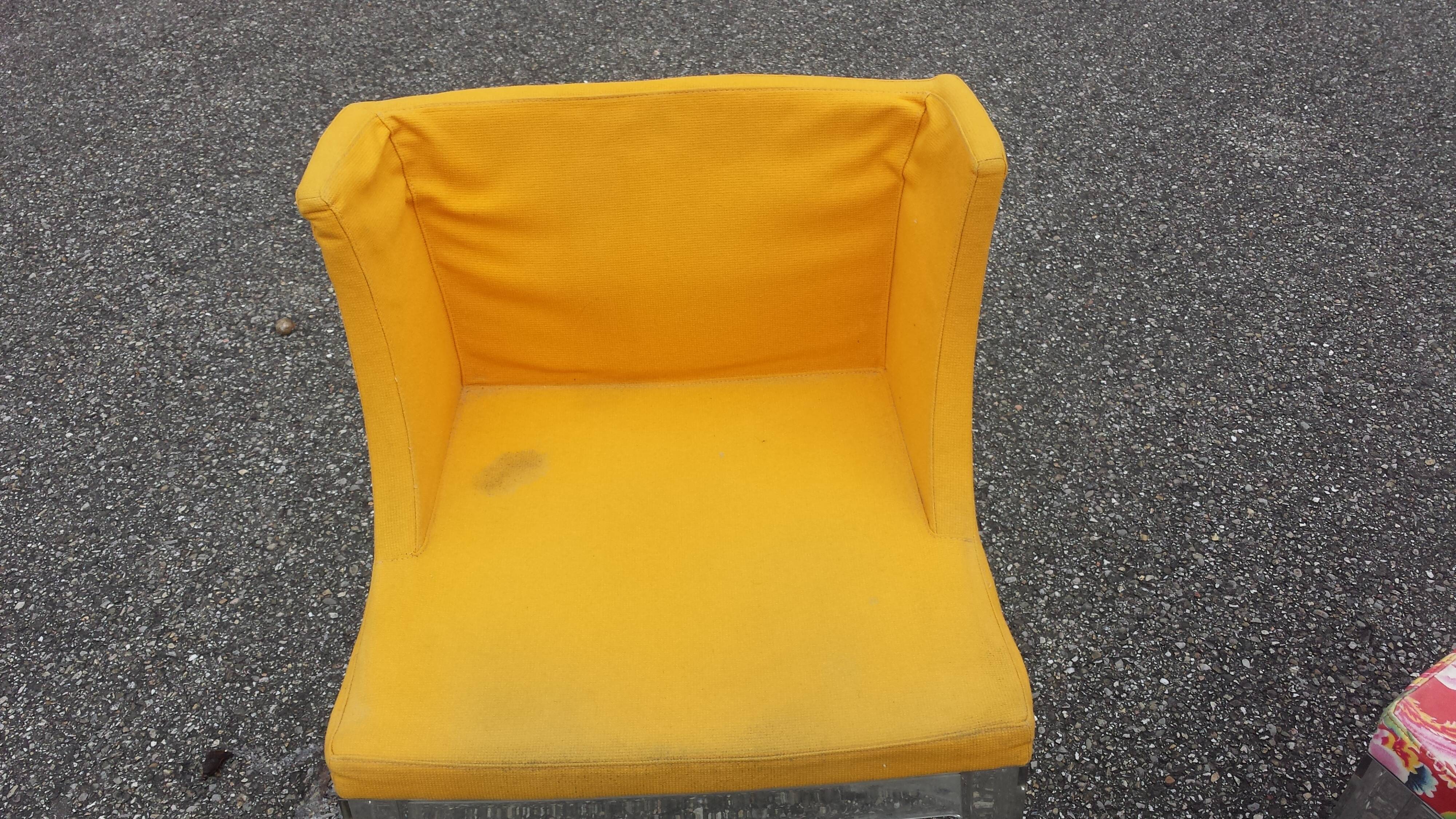 2 fauteuils Mademoiselle Kartell plexi design Philippe Starck