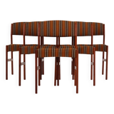 Ensemble de six chaises en teck, design danois, années 1970, production : Danemark