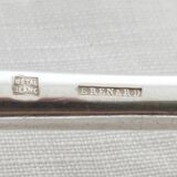 Silver cutlery set, 1 fork and 1 spoon, erenard